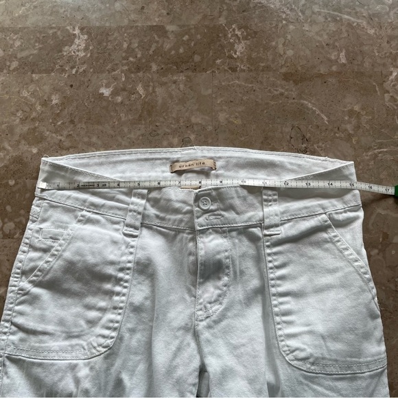 Urban life white cargo style capris with pockets size 5/6 - Picture 10 of 11